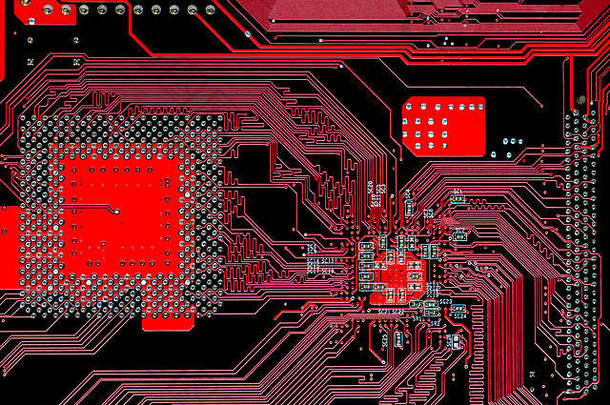 电子多层红色的印刷电路电脑主板
