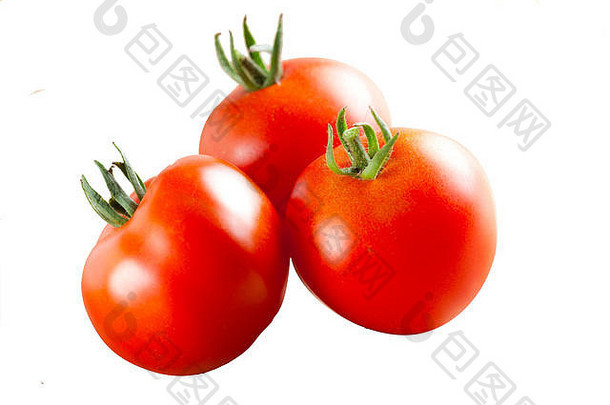 西红柿孤立的白色背景