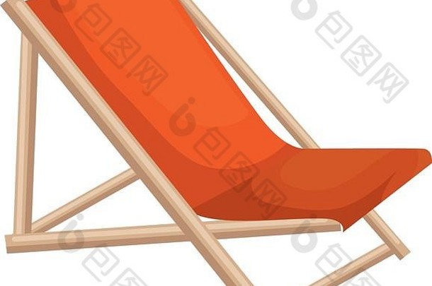 木海滩椅子图标