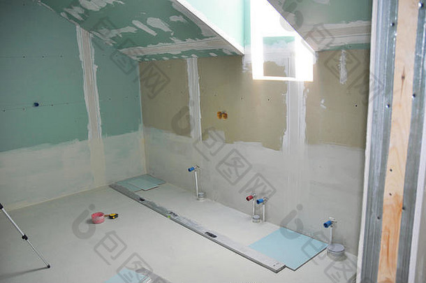 阁楼浴室天窗建设干墙录制