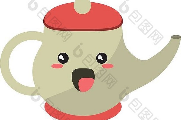 卡哇伊茶壶瓷水壶