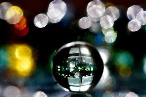 玻璃球光透明度反射