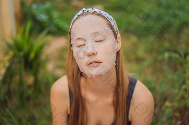 脸护理美治疗女人表保湿面具脸