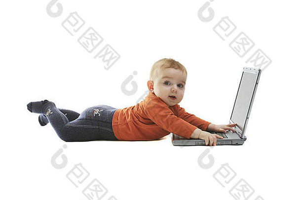 婴儿玩移动PC