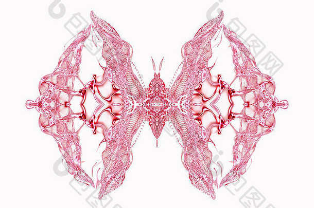 摘要概念上的设计粉红色的蝴蝶软光背景