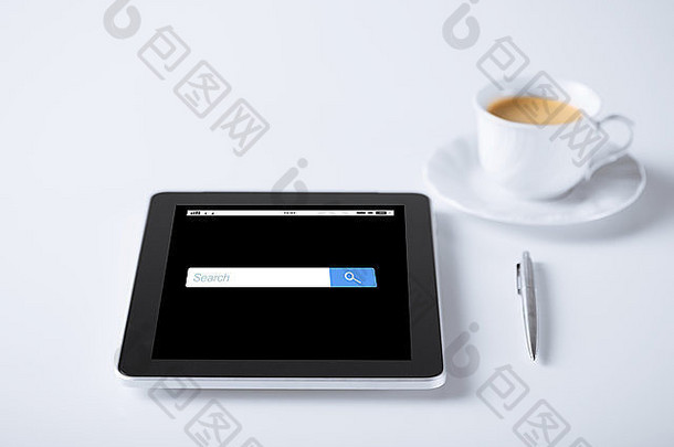 平板电脑互联网浏览器搜索咖啡