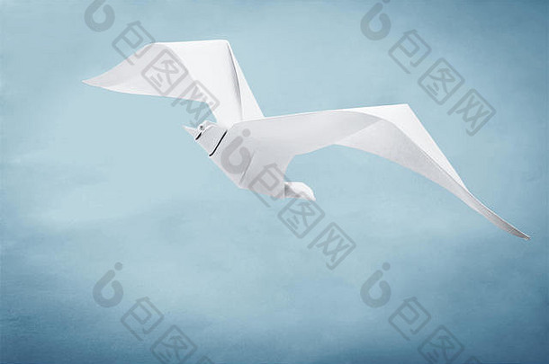 折纸纸海鸥鸟