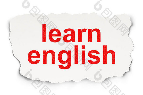 教育概念学习英语纸背景