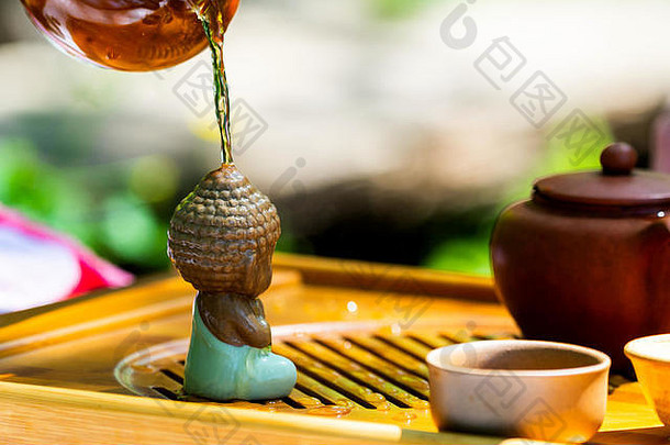 茶仪式茶壶碗中国人茶木表格