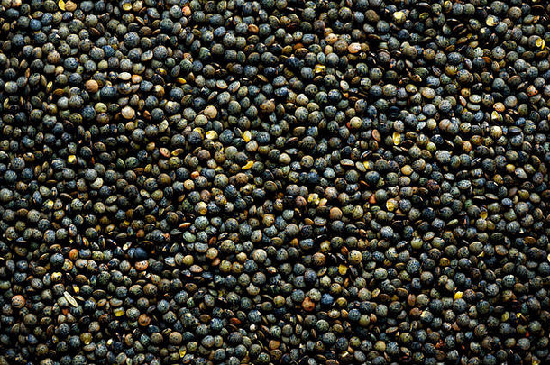 生有机大理石的绿色小扁豆纹理食物成分背景前视图