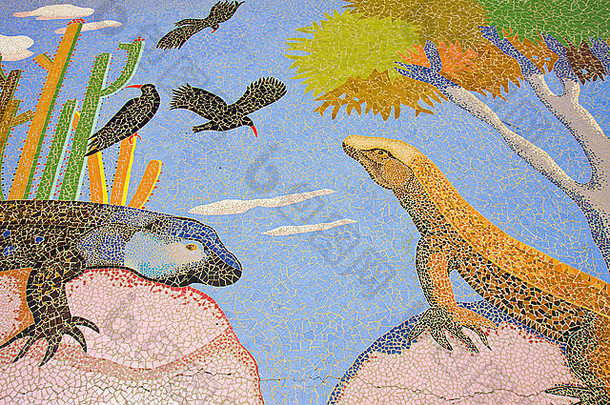 mozaic广场格洛列塔棕榈金丝雀岛屿