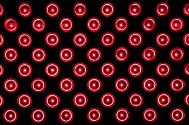 发光的红色的圆形灯泡模式发光二极管