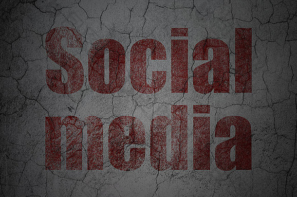 社会媒体概念社会媒体难看的东西墙背景