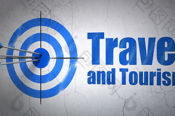 旅行概念目标旅行旅游墙背景