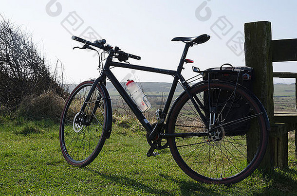 cyclo-touring自行车木帖子周期跟踪贝克梅特坎布里亚郡英格兰