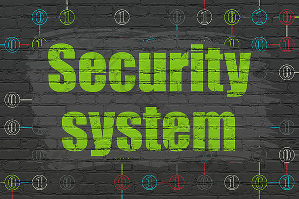 隐私概念安全系统墙背景
