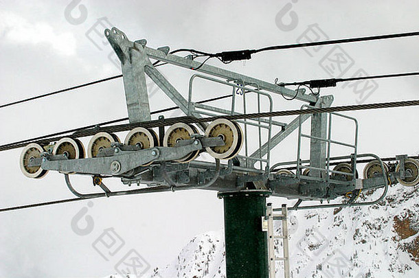 滑雪加拿大落基山脉贡多拉电梯