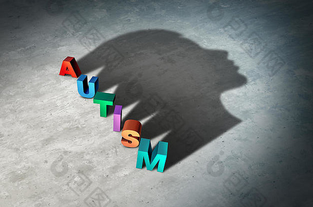 自闭症自闭症孩子障碍症状神经学障碍并发症状医学精神健康光谱诊断概念