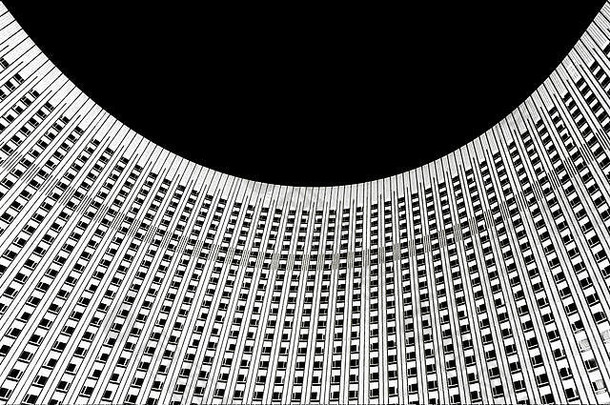 体系结构黑色的白色摘要建筑设计