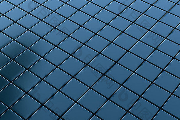 黑暗蓝色的金属瓷砖背景