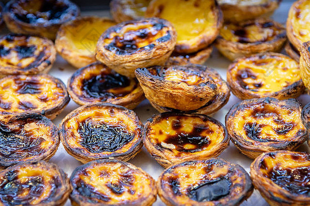 pastéis出生著名的葡萄牙语蛋奶沙司蛋挞