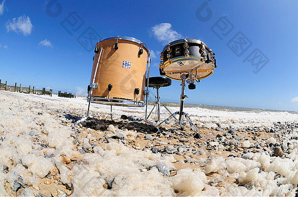 鼓工具包沃尔科特海滩诺福克