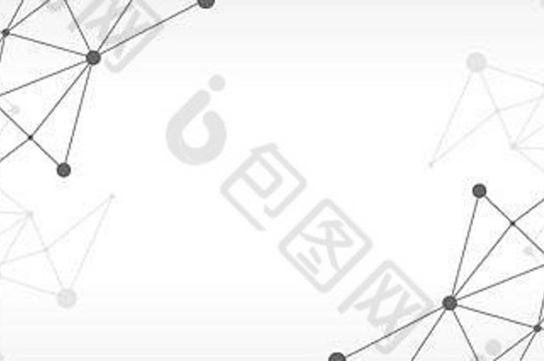 黑色的白色摘要未来主义的加密区块链插图灰色点形状三角形网站头横幅设计