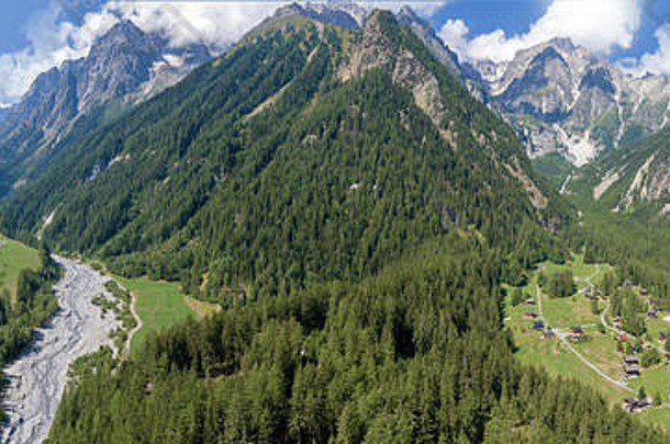 高高山山路径森林河山谷fouly广州瓦莱州瑞士
