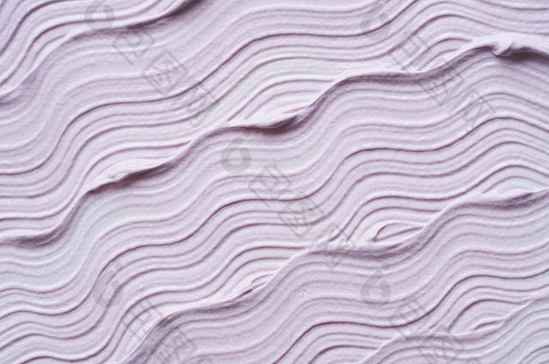 轻轻紫色的纹理中风面部清洗面具丙烯酸油漆孤立的白色背景