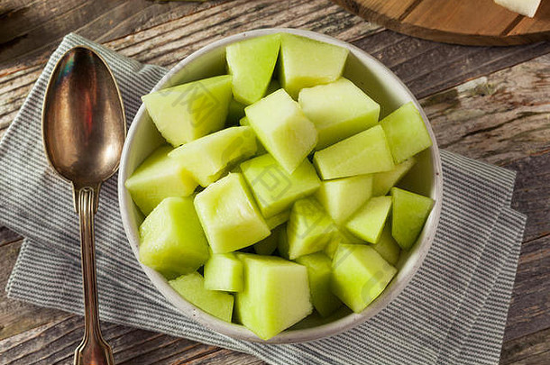 绿色有机蜜汁瓜减少碗