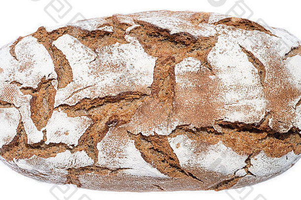 面包面包孤立的白色背景