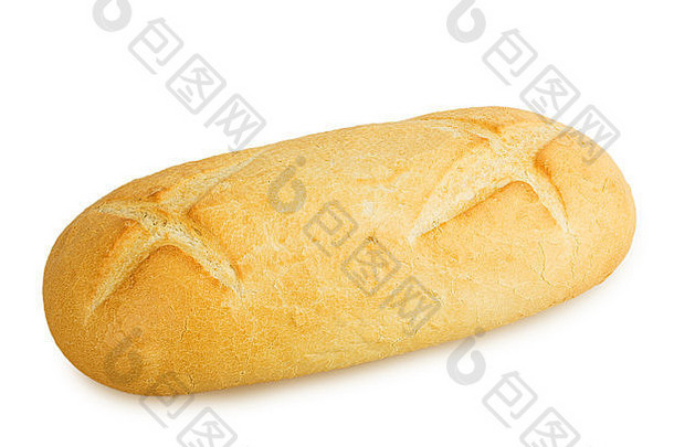 面包魔杖孤立的白色背景