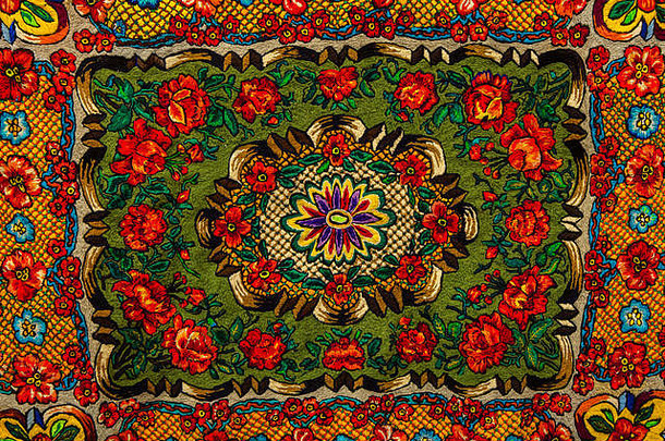 罗马尼亚人无缝的模式饰品罗马尼亚传统的刺绣少数民族纹理设计传统的地毯设计地毯饰品乡村