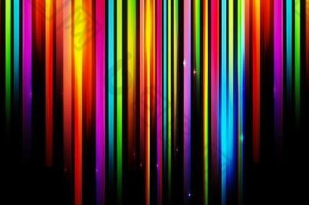 panomaric发光的模糊光条纹运动摘要背景彩虹射线领导光未来科技发光动态场景霓虹灯耀斑