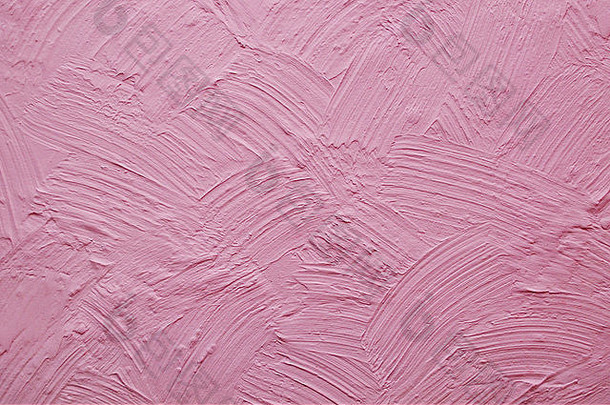粉红色的墙石膏救援摘要画
