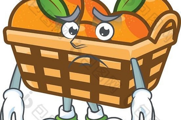 图片篮子橙子显示害怕脸