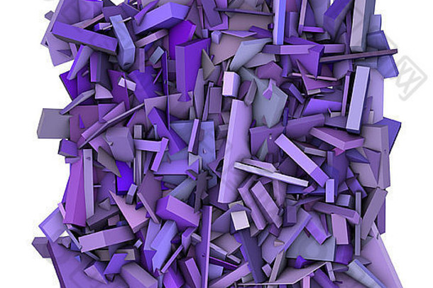 摘要支离破碎的模式紫色的形状背景