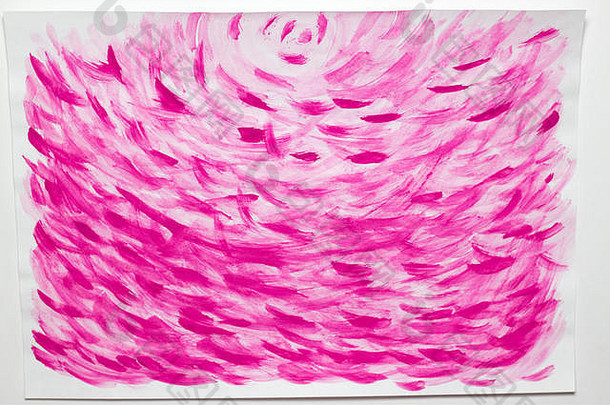 粉红色的有创意的摘要手画背景壁纸纹理丙烯酸绘画帆布现代艺术当代艺术