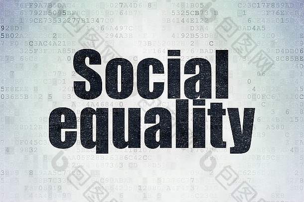 政治概念社会平等数字纸背景
