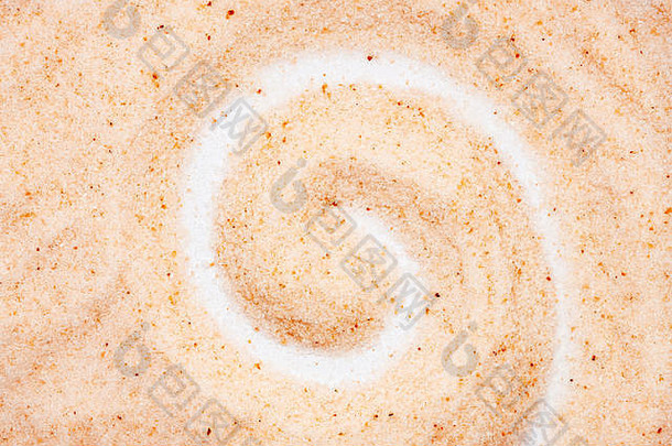 喜玛拉雅盐螺旋形状关闭宏前视图味道食物香料粉红色的色彩自然消化援助空气净化器睡眠诱导