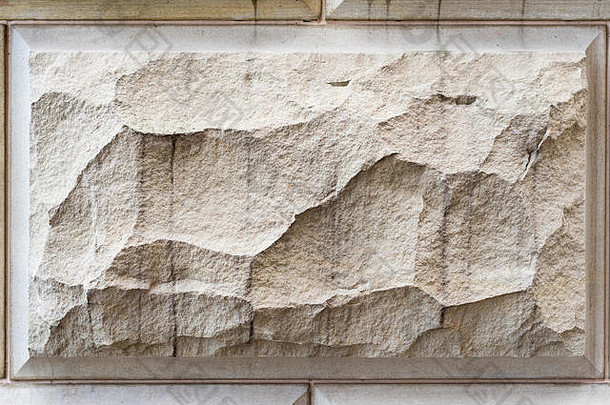 石头背景沙子墙模式纹理黄色的自然石头外观墙瓷砖