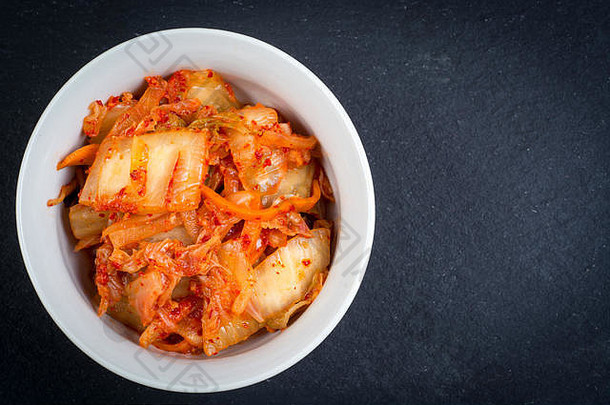 泡菜发酵纳帕卷心菜朝鲜文超级食物