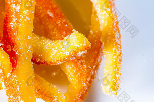 宏图像首页使蜜饯橙色皮大糖颗粒