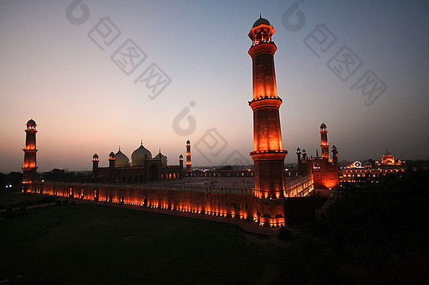 巴德沙希清真寺拉合尔巴基斯坦旁遮普