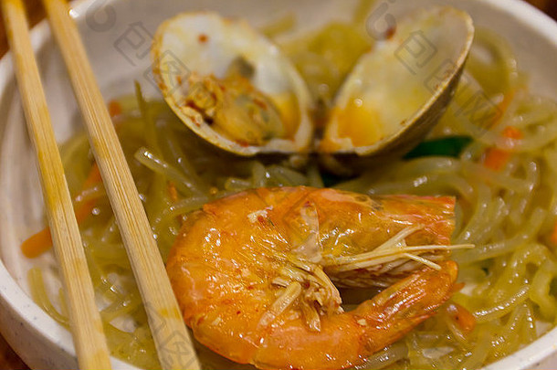 贾普切朝鲜文面条虾蛤