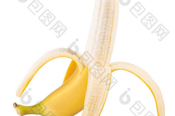 香蕉孤立的白色背景剪裁路径
