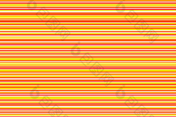 红色的橙色黄色的水平薄条纹模式