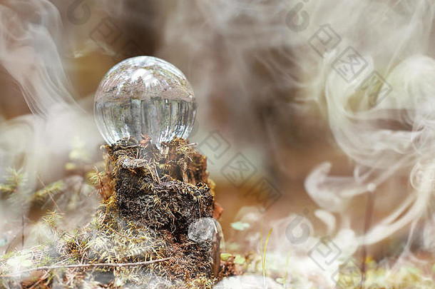 水晶球烟神奇的附件森林