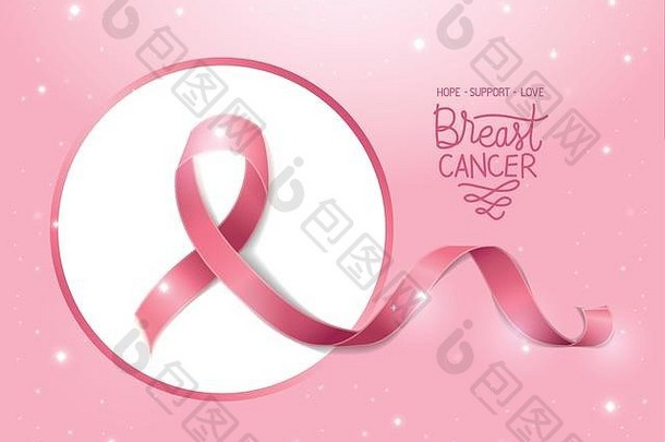 乳房癌症意识设计