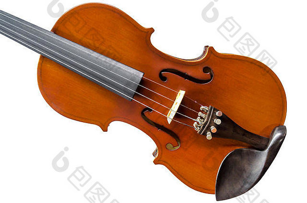 小提琴白色<strong>背景</strong>孤立的剪裁路径关闭小提琴白色<strong>背景</strong>减少前视图小提琴音乐的异醇